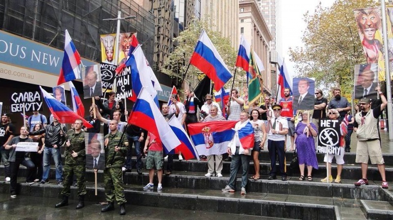 В Сиднее прошла акция в поддержку крымского референдума и русских на Украине 10meeting